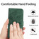 iPhone 14 Skin Feel Sun Flower Pattern Flip Leather Phone Case with Lanyard - Green