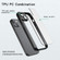 iPhone 14 Cool Armor Transparent Phone Case - Graphite Black