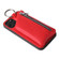 iPhone 14 Detachable Zippered Coin Purse Phone Case with Lanyard - Red