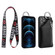iPhone 14 Detachable Zippered Coin Purse Phone Case with Lanyard - Black