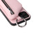 iPhone 14 Detachable Zippered Coin Purse Phone Case with Lanyard - Pink