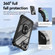 iPhone 14 TPU + PC Lens Protection Phone Case with Ring Holder - Black