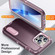 iPhone 14 3 in 1 Rugged Holder Phone Case  - Purple + Pink