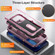 iPhone 14 3 in 1 Rugged Holder Phone Case  - Purple + Pink