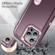 iPhone 14 3 in 1 Rugged Holder Phone Case  - Purple + Pink