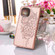 iPhone 14 Embossed Butterfly Leather Phone Case  - Rose Gold