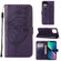 iPhone 14 Embossed Butterfly Leather Phone Case  - Dark Purple