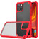 iPhone 14 Carbon Fiber Acrylic Shockproof Phone Case  - Red