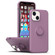 iPhone 14 Ring Kickstand Silicone Phone Case  - Dark Purple