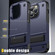 iPhone 14 PC + TPU Shockproof Phone Case with Holder  - Blue+Black