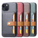 iPhone 14 Calfskin Card Slot TPU + PU Phone Case  - Green