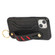 iPhone 14 Wristband Wallet Leather Phone Case  - Black