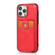 iPhone 14 Soft Skin Wallet Bag Phone Case  - Red