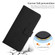 iPhone 14 Skin Feel Heart Pattern Leather Phone Case With Lanyard  - Black