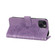 iPhone 14 7-petal Flowers Embossing Leather Case  - Light Purple