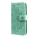 iPhone 14 7-petal Flowers Embossing Leather Case  - Green