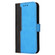 iPhone 14 Stitching-color Leather Phone Case  - Blue