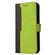 iPhone 14 Stitching-color Leather Phone Case  - Green