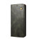 iPhone 14 Simple Wax Crazy Horse Texture Horizontal Flip Leather Case  - Dark Green