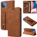 iPhone 14 Wristband Magnetic Leather Phone Case  - Brown