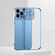 iPhone 14 Electroplating High Transparent TPU Phone Case  - Blue