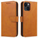 iPhone 14 Calf Texture Buckle Flip Leather Phone Case  - Khaki