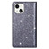 iPhone 14 Ultrathin Glitter Magnetic Leather Case  - Grey