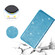 iPhone 14 Ultrathin Glitter Magnetic Leather Case  - Sky Blue