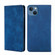 iPhone 14 Skin Feel Magnetic Leather Phone Case  - Blue