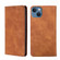 iPhone 14 Skin Feel Magnetic Leather Phone Case  - Light Brown