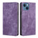 iPhone 14 RFID Anti-theft Brush Magnetic Leather Phone Case  - Purple