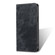 iPhone 14 RFID Anti-theft Brush Magnetic Leather Phone Case  - Black