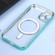 iPhone 14 MagSafe Electroplating Straight TPU Phone Case  - Green