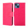 iPhone 14 Crystal Texture Horizontal Flip Leather Phone Case  - Rose Red