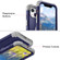 iPhone 14 3 in 1 Shockproof Phone Case  - Navy Blue