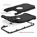 iPhone 14 3 in 1 Shockproof Phone Case  - Black