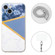 iPhone 14 Lanyard Stitching Marble TPU Case Max - Grey