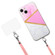 iPhone 14 Lanyard Stitching Marble TPU Case  - Pink