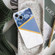 iPhone 14 Stitching Marble TPU Phone Case  - Grey