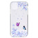 iPhone 14 Coloured Drawing Pattern Transparent TPU Protective Case  - Flower Butterfly