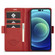 iPhone 14 LC.IMEEKE Magnetic Buckle Leather Phone Case  - Red