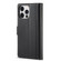 iPhone 14 LC.IMEEKE Magnetic Buckle Leather Phone Case  - Black