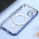 iPhone 14 MagSafe Electroplating Straight TPU Phone Case  - Dark Blue