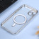 iPhone 14 MagSafe Electroplating Straight TPU Phone Case  - Silver