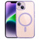 iPhone 14 MagSafe Electroplating Straight TPU Phone Case  - Purple