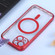 iPhone 14 MagSafe Electroplating Straight TPU Phone Case  - Red