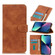 iPhone 14 KHAZNEH Retro Texture Leather Phone Case  - Brown