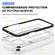 iPhone 14 Clear Acrylic + PC + TPU Shockproof Phone Case  - Black