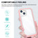 iPhone 14 Clear Acrylic + PC + TPU Shockproof Phone Case  - Pink