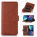 iPhone 14 Cow Texture Leather Phone Case  - Brown